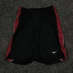 Black and red Nike basketball shorts